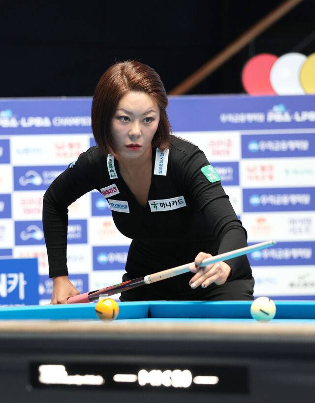 김가영(하나카드)이 프로당구 2026-27시즌 개막 투어 ‘우리금융캐피탈 PBA-LPBA 챔피언십’ LPBA 4강 진출에 성공했다. /PBA 제공