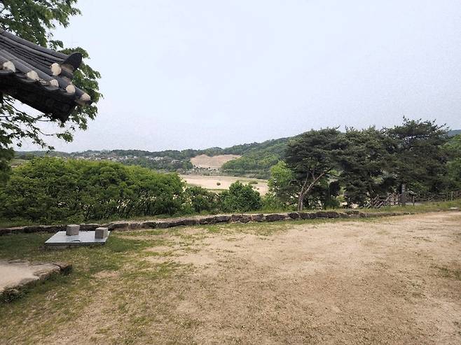도정서원 앞 내성천 모습. <장석원기자>