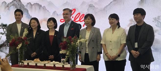 한국릴리는 22일 서울 본사에서 '릴리 150주년 기념 미디어 데이'를 개최하고 지난 150년간 이어온 혁신의 여정과 향후 전략을 공유했다. 사진 김이슬 기자.