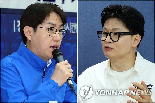 부산 북갑 출마하는 하정우·한동훈 [촬영 손형주]