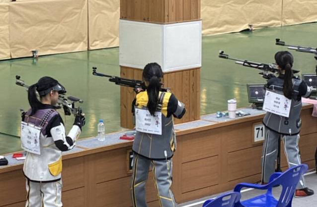 24일 제55회 전국소년체육대회 사격경기가 열리고 있다. 경기도체육회 제공
