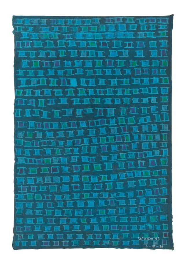 김환기의 ‘7-Ⅲ-71’, 1971년작. 종이에 오일, 93 x 63 cm. 서울옥션 제공
