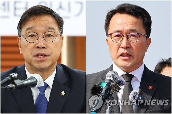 제주지사 출마하는 위성곤·문성유 [촬영 김도훈·전지혜]