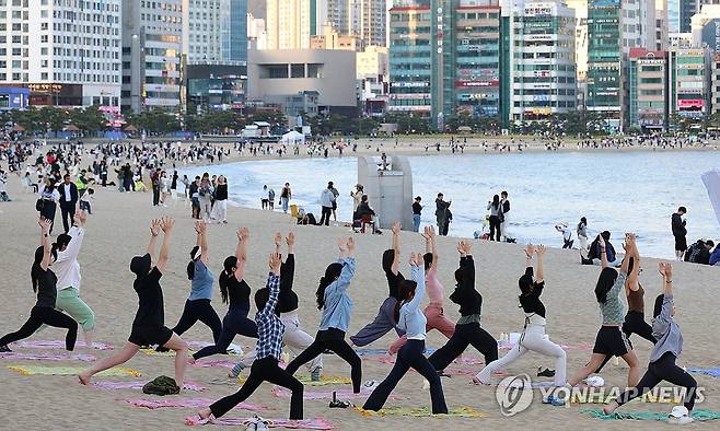 부산 해양치유 관광 프로그램 [연합뉴스 자료사진]