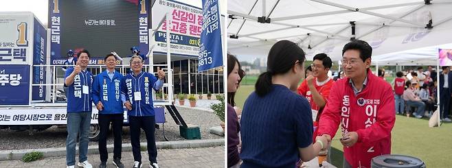 민주당 현근택(왼쪽)·국민의힘 이상일(오른쪽) 용인시장 후보 [각 후보 선거사무소 제공. 재판매 및 DB 금지]