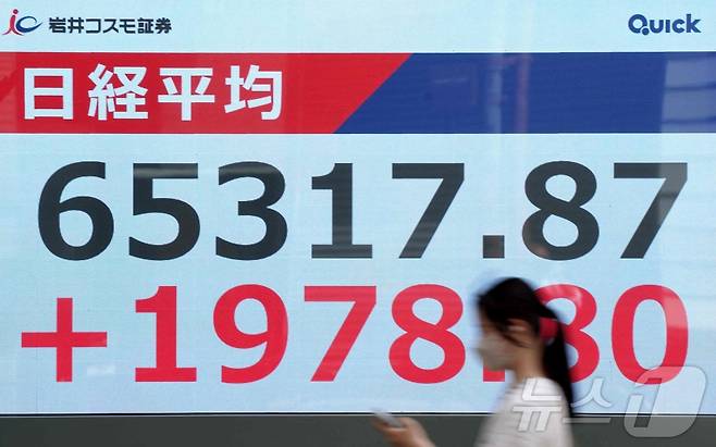 일본 닛케이225지수가 25일 6만5000 선을 돌파했다. 2026.5.25. ⓒ 뉴스1 ⓒ AFP=뉴스1