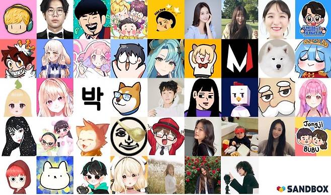 샌드박스 소속 주요 크리에이터들. /샌드박스 제공