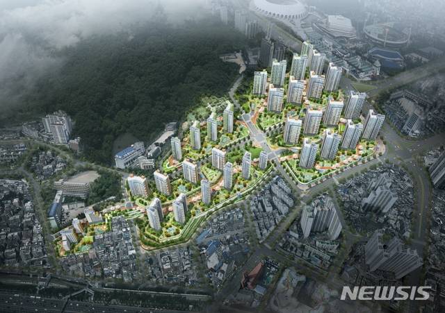 [서울=뉴시스]부산 연제구 레이카운티 조감도.
