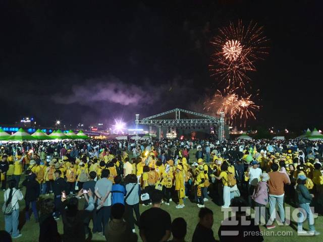 ▲ '제22회 영산포 홍어·한우축제'에 약 15만 명의 관람객이 다녀갔다. 사진은 축제장 전경.2026.05.24.ⓒ프레시안(김육봉)