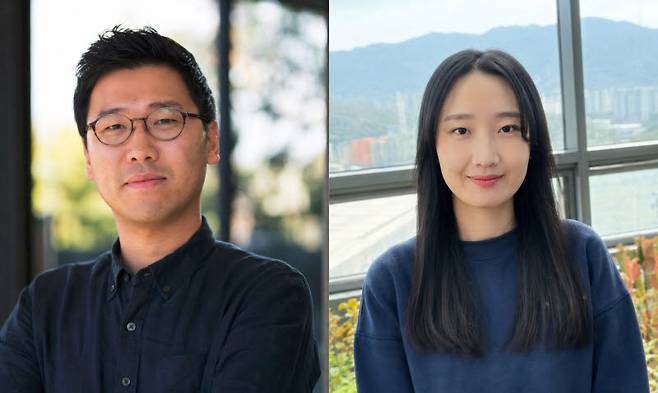 권혁준(왼쪽) DGIST 전기전자컴퓨터공학과 교수, 이지은 석·박사통합과정생.(사진=DGIST)