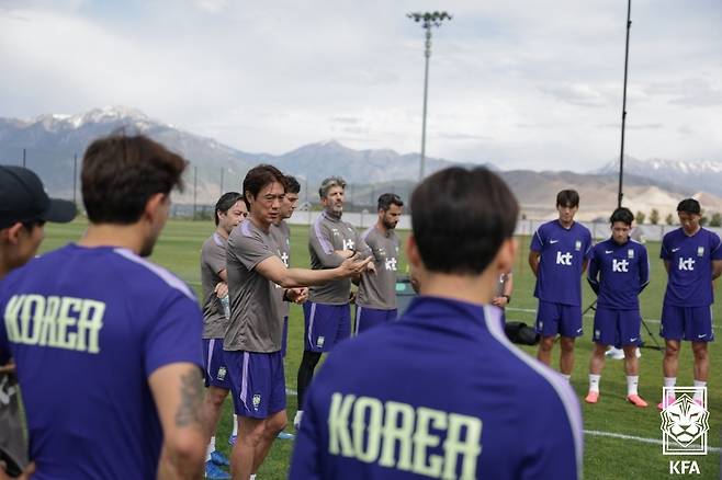 2026 북중미 월드컵을 준비하는 축구대표팀. (대한축구협회 제공)