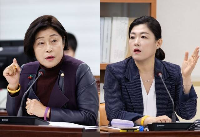 더불어민주당 임은분 시의원 후보(다선거구)·더불어민주당 박찬희 시의원 후보(라선거구). 부천시의회 제공