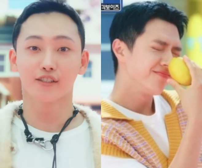 ▲ 강하경(왼쪽)과 강준규. 출처|티빙 오리지널 ‘취사병 전설이 되다’ 캡쳐