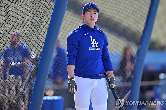 27일(한국시간) 로스앤젤레스 다저스 김혜성 [게티이미지/AFP=연합뉴스]