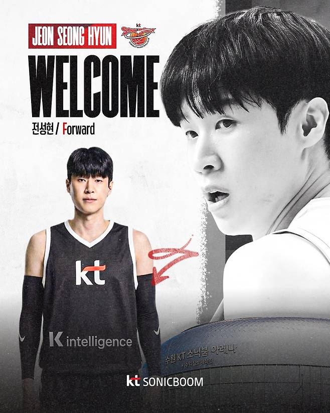 정관장에서 KT로 이적한 FA 전성현./KT 소닉붐