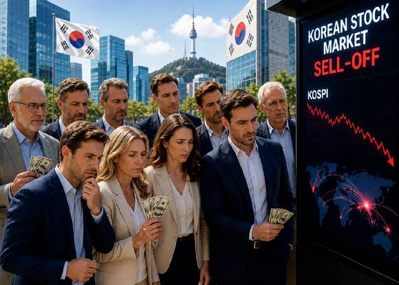 수급별로는 외국인과 기관의 매도세가 두드러졌다. 사진은 AI 생성 이미지로, 본 기사 내용과 무관. [사진=챗GPT]