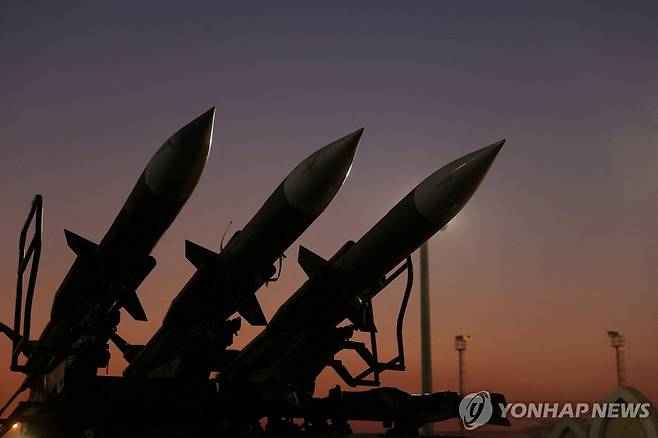 이란혁명수비대(IRGC) 우주항공 박물관에 전시된 미사일 [로이터=연합뉴스 자료사진. 재판매 및 DB 금지]
