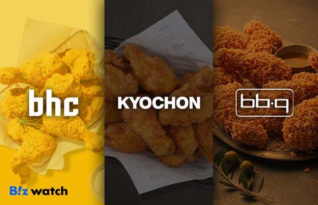 국내 치킨 프랜차이즈를 대표하는 3사/그래픽=비즈워치