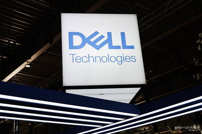 2024년 5월 16일 폴란드 포즈난에서 열린 ‘이팩트(Impact) 24’ 의회 중에 델(Dell) 로고가 보이고 있다. 사진=게티이미지코리아