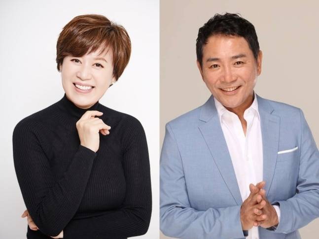 박미선이 투병 생활을 딛고 1년6개월 만에  남편 이봉원과 함께 ‘가족 예능’으로 방송에 복귀한다. [큐브엔터테인먼트·탄탄엔터테인먼트]