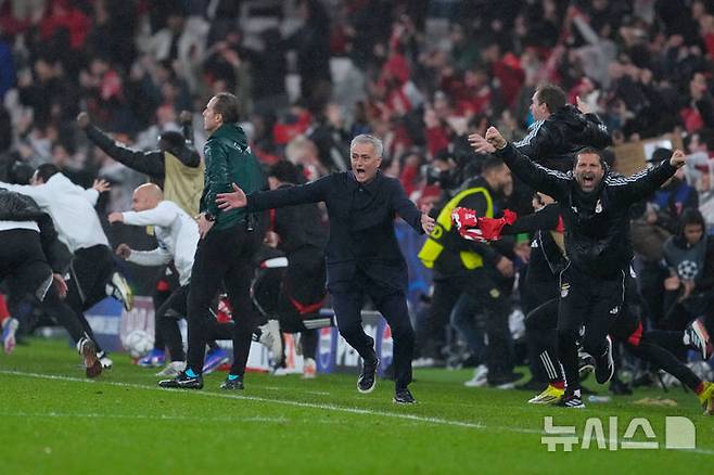 [리스본=AP/뉴시스] 포르투갈 벤피카의 조세 모리뉴 감독. 2026.01.28. photo@newsis.com