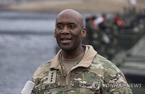제이비어 브런슨 주한미군사령관 [EPA 연합뉴스. 재판매 및 DB 금지]