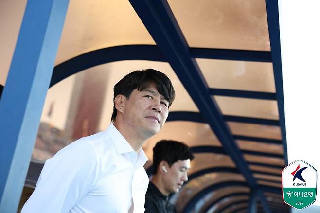 박건하 수원FC 감독. /사진=한국프로축구연맹 제공