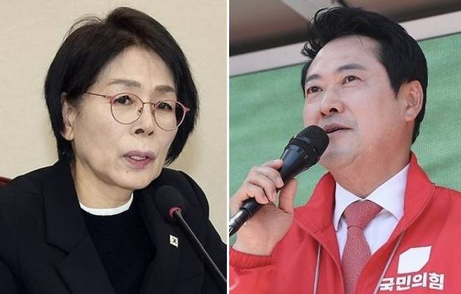 최민희 더불어민주당 의원(왼쪽), 장동혁 국민의힘 대표/사진=연합뉴스