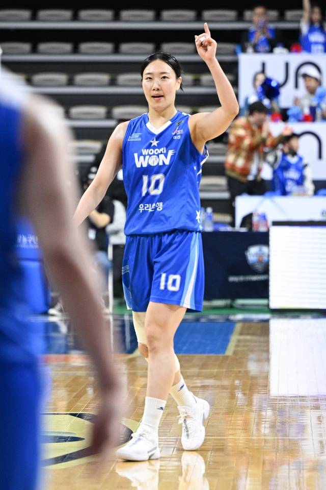 경기에 집중하는 박혜미. /사진=WKBL 제공