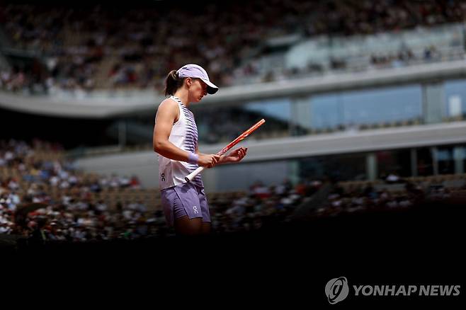 패배한 시비옹테크 [AFP=연합뉴스]