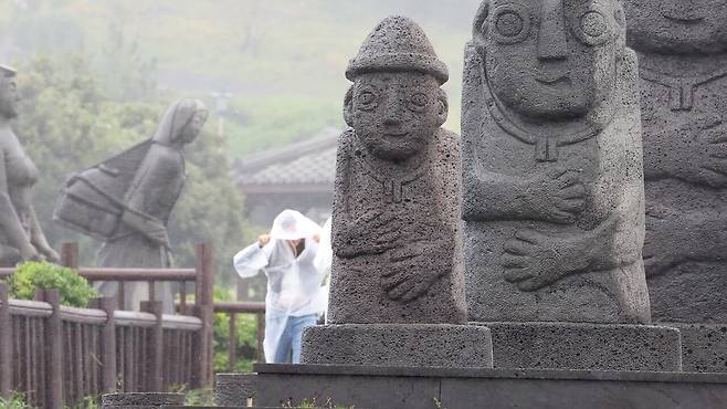 비바람치는 제주도. 연합뉴스
