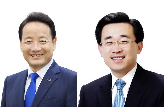 6·3지방선거 광주 동구청장 선거에 출마한 임택 더불어민주당 후보, 김성환 조국혁신당 후보. /남도일보DB