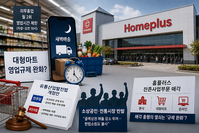 유통산업발전법이 개정될 가능성이 높아졌다. / 사진=챗GPT