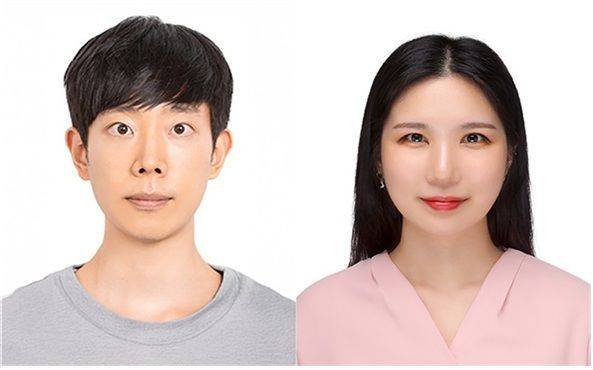 연구팀 사진. (왼쪽부터) 김의환 AI융합학과 교수, 윤지애 석박통합과정생. GIST 제공