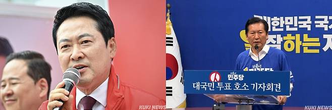 (왼쪽부터) 장동혁 국민의힘 대표와 정청래 더불어민주당 대표. 쿠키뉴스 자료사진