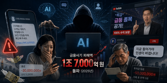 인공지능이 사기꾼의 손에 들어가면서 금융사기는 전 연령·전 계층을 겨냥한 첨단 범죄로 진화했다. /챗GPT로 생성한 이미지
