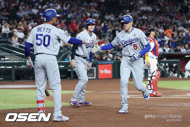 [사진] 다저스 선수들. ⓒGettyimages(무단전재 및 재배포 금지)
