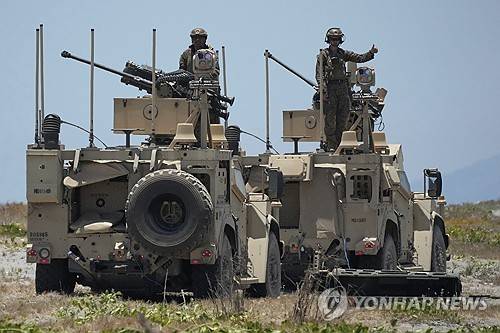 미군 MADIS 전술 차량 [AP=연합뉴스 자료사진. 재판매 및 DB 금지]
