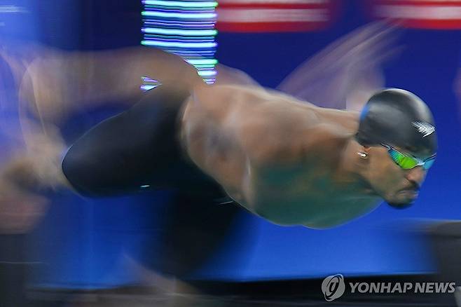 힘차게 출발하는 선수 [AP=연합뉴스]