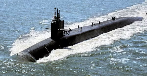 ▲미국 해군의 전략 핵잠수함(SSBN)