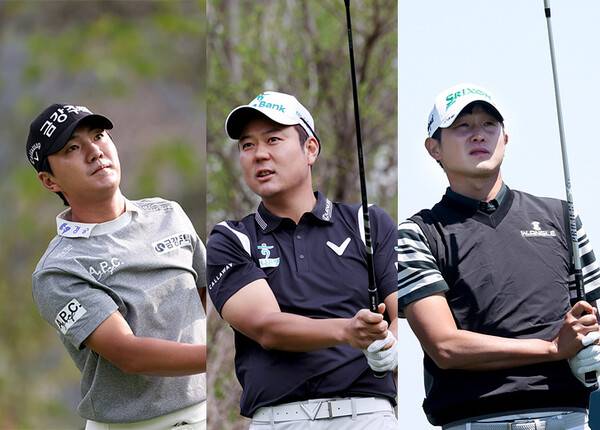 2026년 한국프로골프(KPGA) 투어 제69회 KPGA 선수권대회에 출전하는 옥태훈, 함정우, 양지호 프로. 사진제공=KPGA (사진을 무단으로 사용하지 마십시오.)