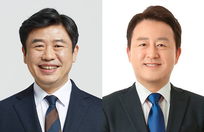 유의동 국민의힘 후보(왼쪽), 김용남 민주당 후보 [사진=중앙선거관리위원회]