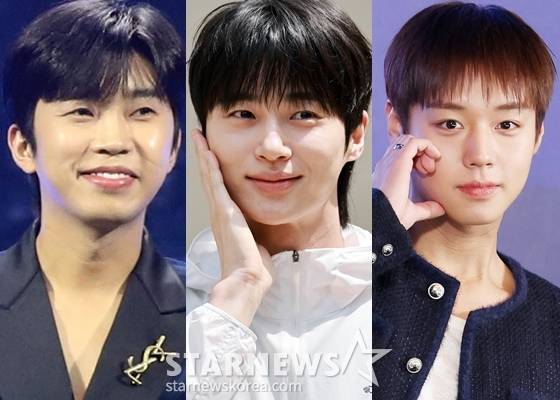 임영웅, 변우석, 박지훈(왼쪽부터) /사진=스타뉴스