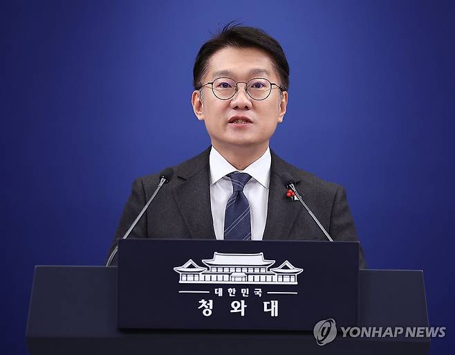 청와대 대변인 시절 김남준 [연합뉴스 자료사진]