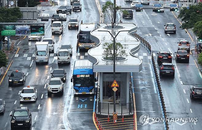 제주 '섬식 정류장' [연합뉴스 자료 사진]