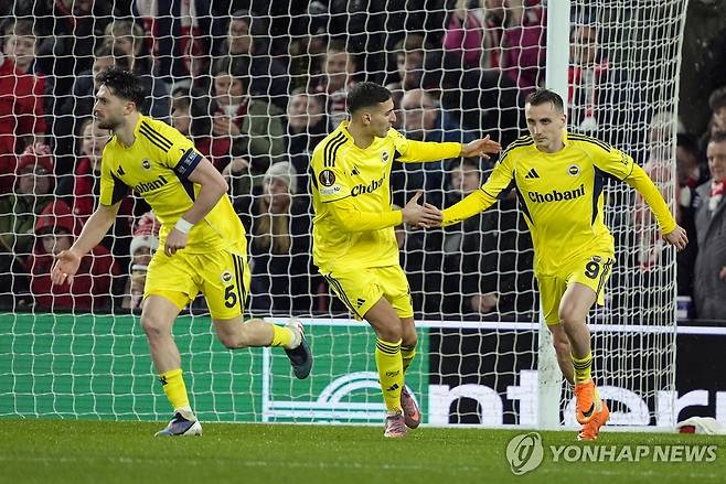 튀르키예 프로축구팀 페네르바체. 기사와 관련 없는 자료사진입니다.  [EPA 연합뉴스 자료사진. 재판매 및 DB 금지]