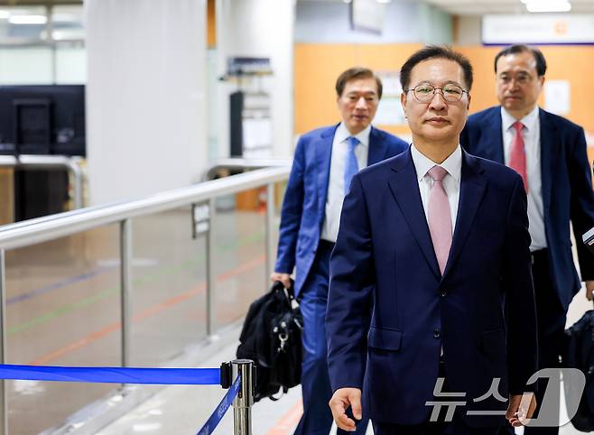 12·3 비상계엄 사태에 가담하고 김건희 여사 관련 수사를 무마하려 한 혐의로 기소된 박성재 전 법무부 장관. ⓒ 뉴스1