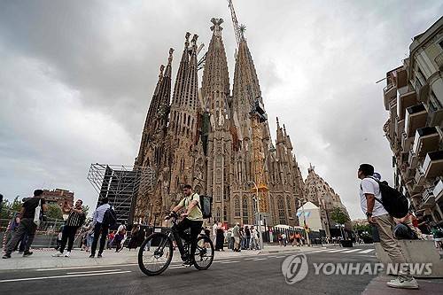 스페인 바르셀로나의 사그라다 파밀리아 대성당 [AFP=연합뉴스 자료사진. 재판매 및 DB 금지]