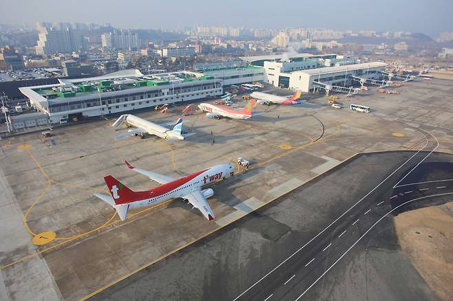 대구국제공항 전경. 대구시 제공