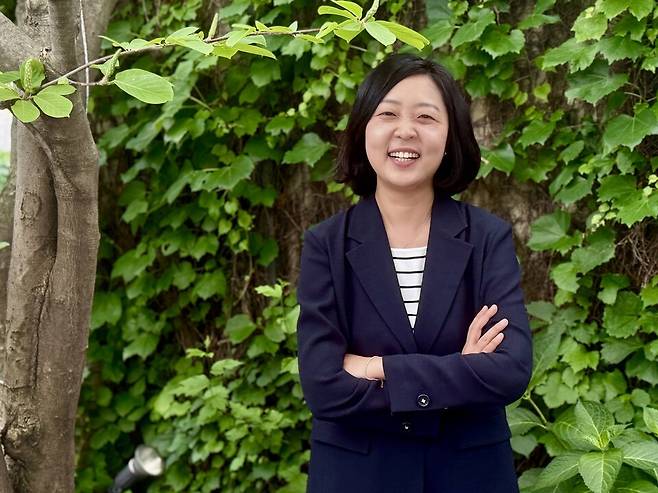 김효정 명지대학교 방목기초교육대학 조교수. (사진 곽은영 기자)/뉴스펭귄&nbsp;